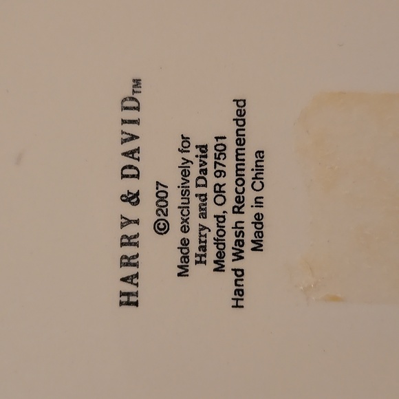 Harry & David Christmas dessert plates 2007 - Picture 8 of 10